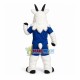 White Furry Goat Mascot Costume For Facilitate Organization White Furry Goat Mascot Costume For Facilitate Organization