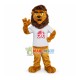 Energetic Lion of High School Mascot Costume Energetic Lion of High School Mascot Costume