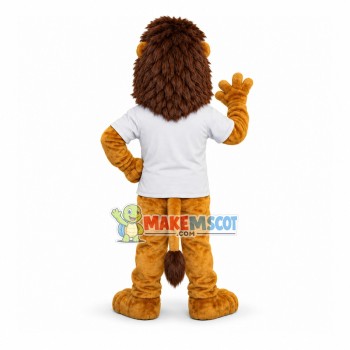 Energetic Lion of High School Mascot Costume