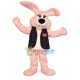Pink Plush Rabbit Mascot Costume For Easter Pink Plush Rabbit Mascot Costume For Easter