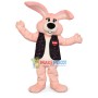 Pink Plush Rabbit Mascot Costume For Easter