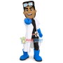 Excited White Robe Experimenter Mascot Costume