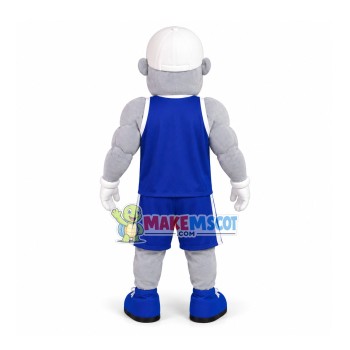 Smiling Sport Muscular Man Mascot Costume