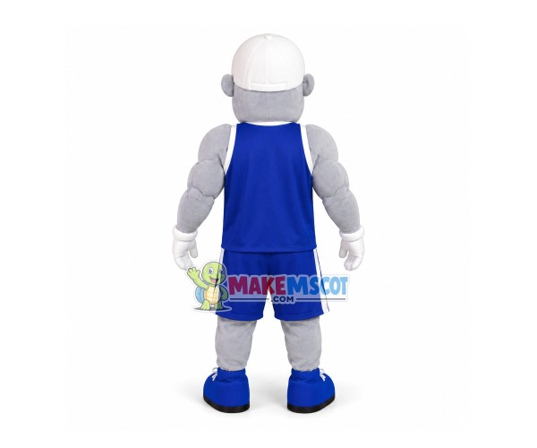 Smiling Sport Muscular Man Mascot Costume Smiling Sport Muscular Man Mascot Costume