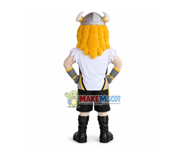 Golden-haired Warrior of The Thunder Mascot Costume Golden-haired Warrior of The Thunder Mascot Costume