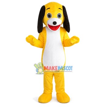 Dizzy Yellow Dog Mascot Costume Dizzy Yellow Dog Mascot Costume