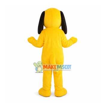 Dizzy Yellow Dog Mascot Costume