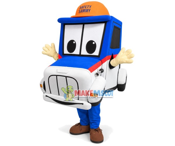 Blue Cruiser Mascot Costume for Community Safety Center Blue Cruiser Mascot Costume for Community Safety Center