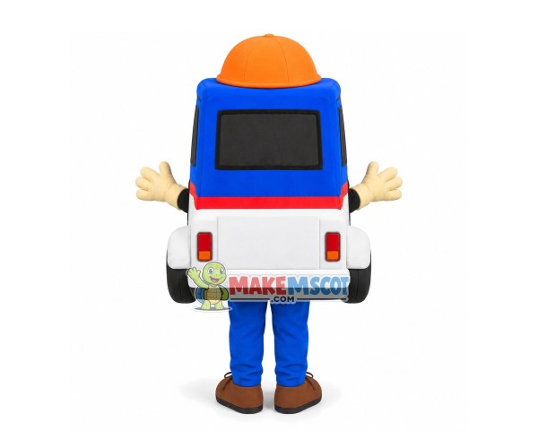 Blue Cruiser Mascot Costume for Community Safety Center Blue Cruiser Mascot Costume for Community Safety Center