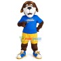 Considerate Brown Dog Of Group Mascot Costume
