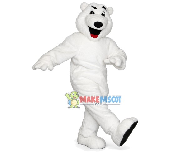 Positive Step Polar Bear Mascot Costume Positive Step Polar Bear Mascot Costume