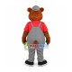 Plumber Bear Mascot Costume of The Repair Company Plumber Bear Mascot Costume of The Repair Company