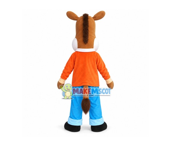 Serious Horse Man Mascot Cartoon Costume Serious Horse Man Mascot Cartoon Costume