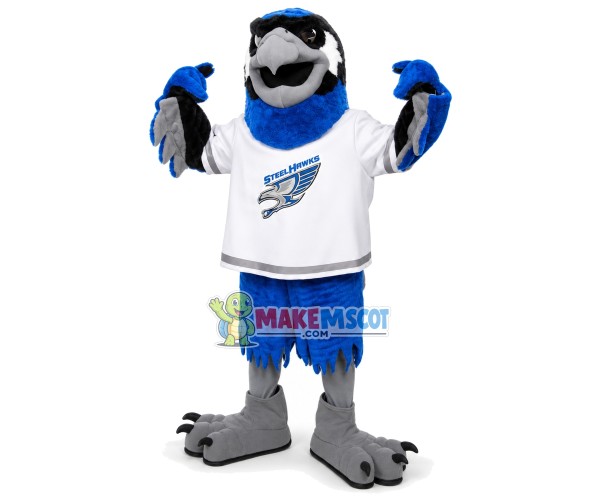 Blue Power Eagle of Rugby Team Mascot Costume Blue Power Eagle of Rugby Team Mascot Costume