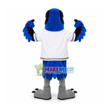 Blue Power Eagle of Rugby Team Mascot Costume