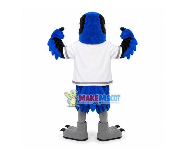 Blue Power Eagle of Rugby Team Mascot Costume Blue Power Eagle of Rugby Team Mascot Costume