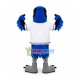 Blue Power Eagle of Rugby Team Mascot Costume Blue Power Eagle of Rugby Team Mascot Costume