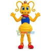 Yellow Ant With Coiled Tentacles Mascot Costume