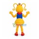 Yellow Ant With Coiled Tentacles Mascot Costume Yellow Ant With Coiled Tentacles Mascot Costume