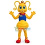 Yellow Ant With Coiled Tentacles Mascot Costume