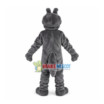 Restless Grey Vicious Dog Mascot Costume Restless Grey Vicious Dog Mascot Costume