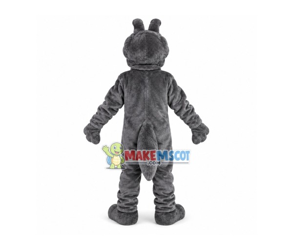 Restless Grey Vicious Dog Mascot Costume Restless Grey Vicious Dog Mascot Costume