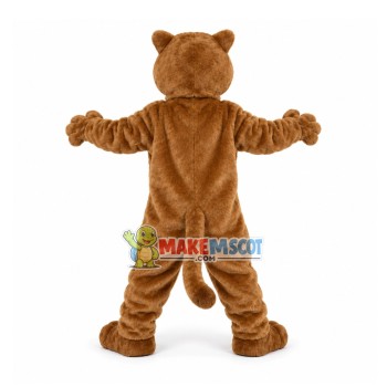 Scary Brown Tiger With Fierce Face Mascot Costume Scary Brown Tiger With Fierce Face Mascot Costume