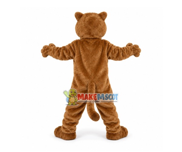 Scary Brown Tiger With Fierce Face Mascot Costume Scary Brown Tiger With Fierce Face Mascot Costume