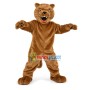 Scary Brown Tiger With Fierce Face Mascot Costume