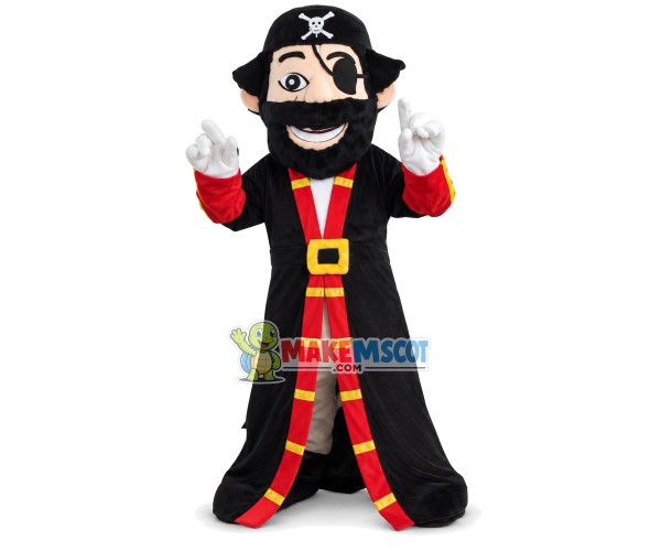 Robe Leader Pirate Mascot Costume Robe Leader Pirate Mascot Costume