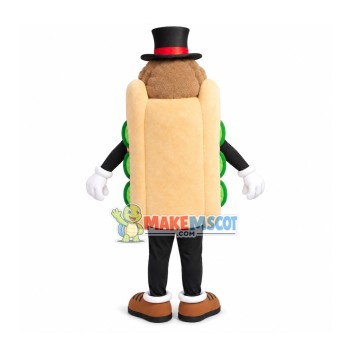 Cucumber Sausage Hot Dog Mascot Costume Cucumber Sausage Hot Dog Mascot Costume