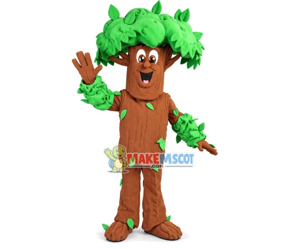 Lush Tree In Spring Mascot Costume Lush Tree In Spring Mascot Costume