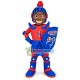 Bright Black Soldier of The Basketball Team Mascot Costume