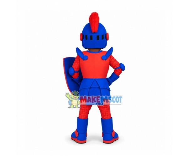 Bright Black Soldier of The Basketball Team Mascot Costume