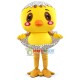 Eggshell Blush Chicken Mascot Costume Eggshell Blush Chicken Mascot Costume