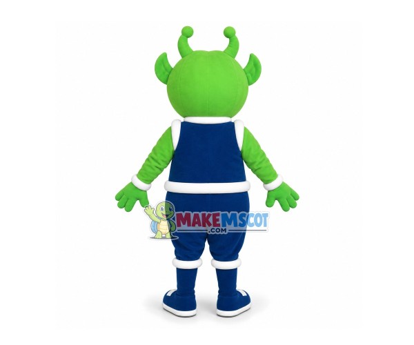 Green Alien With One-piece Pants Mascot Costume Green Alien With One-piece Pants Mascot Costume