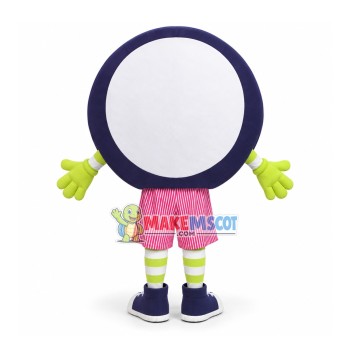 Round Doll With Spiral Pattern Mascot Costume Round Doll With Spiral Pattern Mascot Costume