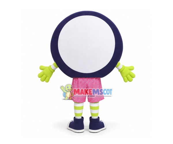 Round Doll With Spiral Pattern Mascot Costume Round Doll With Spiral Pattern Mascot Costume
