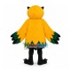 Owl With Protruding Asymmetric Eyes Mascot Costume Owl With Protruding Asymmetric Eyes Mascot Costume