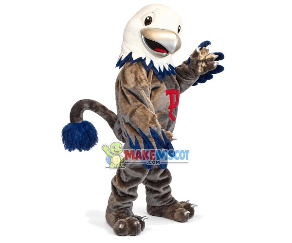 Special Silver-billed Eagle With Tail Mascot Costume Special Silver-billed Eagle With Tail Mascot Costume
