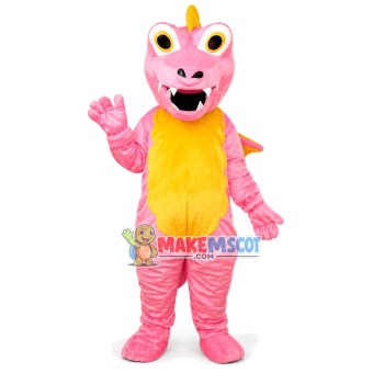 Pink Flying Dragon Mascot Costume