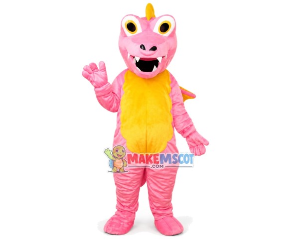 Pink Flying Dragon Mascot Costume Pink Flying Dragon Mascot Costume