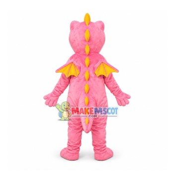 Pink Flying Dragon Mascot Costume Pink Flying Dragon Mascot Costume