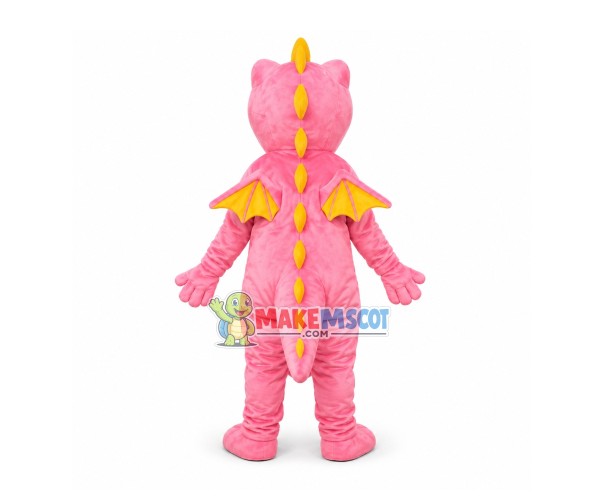 Pink Flying Dragon Mascot Costume Pink Flying Dragon Mascot Costume