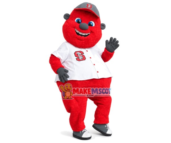 Red Plush Doll Mascot Costume For School Red Plush Doll Mascot Costume For School