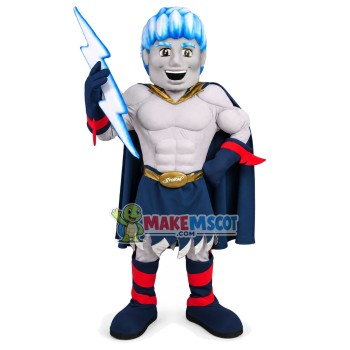 Thunder Man In Charge Of Lightning Mascot Costume Thunder Man In Charge Of Lightning Mascot Costume
