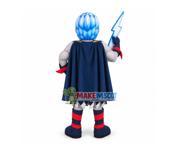 Thunder Man In Charge Of Lightning Mascot Costume Thunder Man In Charge Of Lightning Mascot Costume
