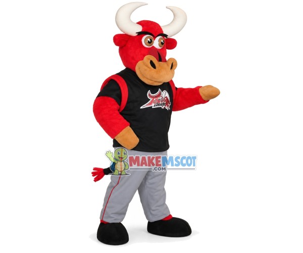 Attentive Team Red Bull Mascot Costume Attentive Team Red Bull Mascot Costume