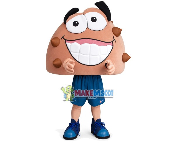 Exotic Cartoon Chocolate Pudding Mascot Costume Exotic Cartoon Chocolate Pudding Mascot Costume