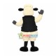 Thoughtful Sheep Manager Mascot Soft Costume Thoughtful Sheep Manager Mascot Soft Costume
